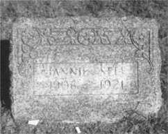 Gravestone of Jannie Self